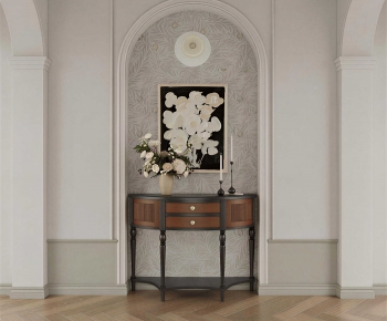 French Style Entrance Cabinet-ID:511508949