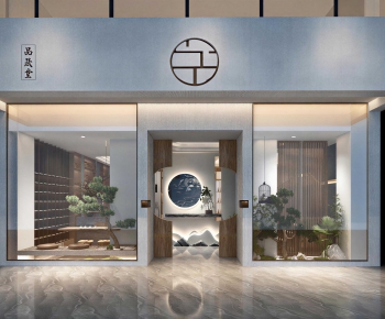 New Chinese Style Facade Element-ID:929862983