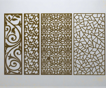 New Chinese Style Metal Screen Partition-ID:951215984