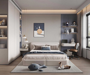 Modern Boy's Room And Son's Room-ID:371387965