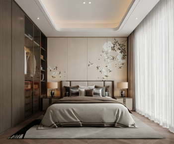 New Chinese Style Bedroom-ID:459800965