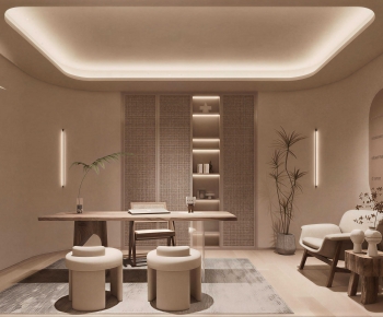Wabi-sabi Style Study Space-ID:924177898