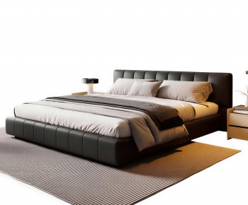 Modern Double Bed-ID:243217953