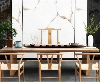 New Chinese Style Tea Tables And Chairs-ID:403373965