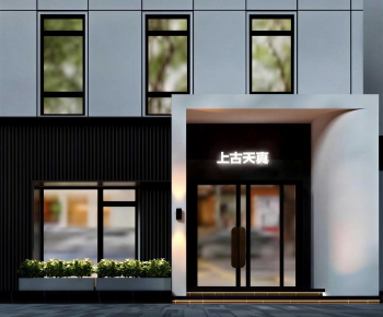 Modern Facade Element-ID:960858112