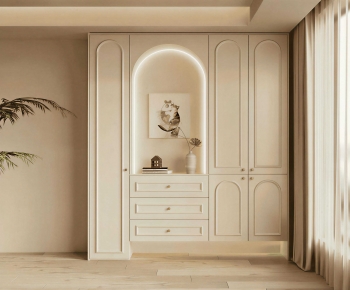French Style Entrance Cabinet-ID:216320048