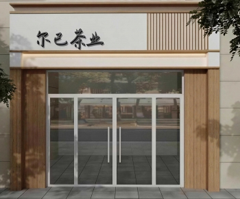 New Chinese Style Facade Element-ID:157027018