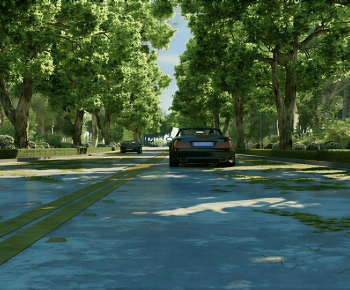 Modern Park Landscape-ID:251349936