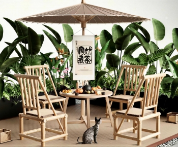 New Chinese Style Outdoor Tables And Chairs-ID:390563969