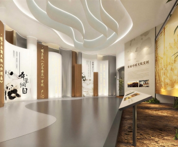 New Chinese Style Exhibition Hall-ID:917421109