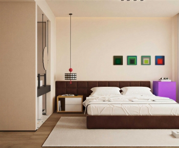 Modern Double Bed-ID:730206971