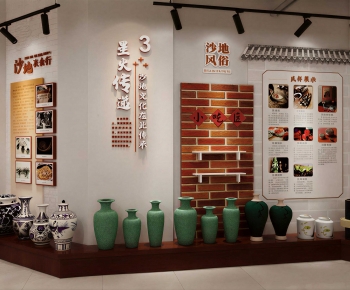 New Chinese Style Exhibition Hall-ID:389471158
