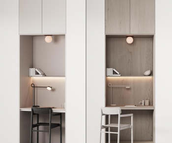 Modern Computer Desk And Chair-ID:801183945