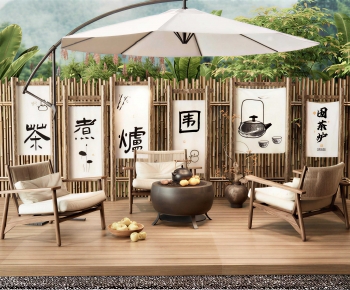 New Chinese Style Outdoor Chair-ID:284629113