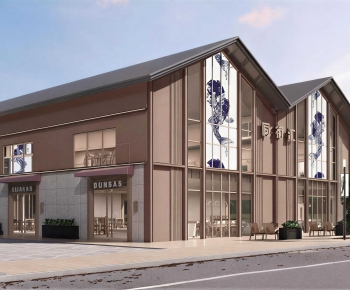 New Chinese Style Appearance Of Commercial Building-ID:314591888