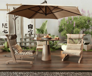 New Chinese Style Outdoor Tables And Chairs-ID:756900071