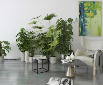 Modern Ground Green Plant Potted Plants-ID:790375958
