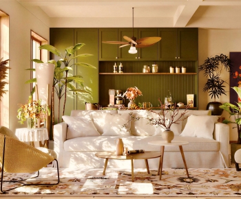 Retro Style A Living Room-ID:514863971