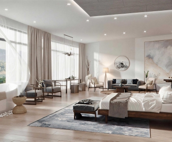 New Chinese Style Bedroom-ID:920146949
