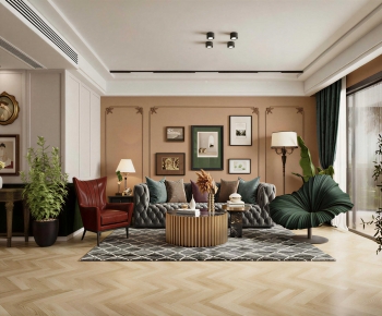 Retro Style A Living Room-ID:114368928