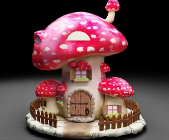 Modern Cartoon House-ID:538280962