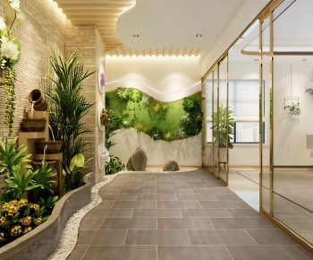 New Chinese Style Hallway-ID:112659968