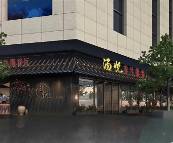 New Chinese Style Facade Element-ID:300390965