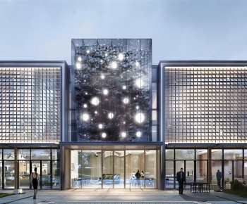 Modern Facade Element-ID:967307094
