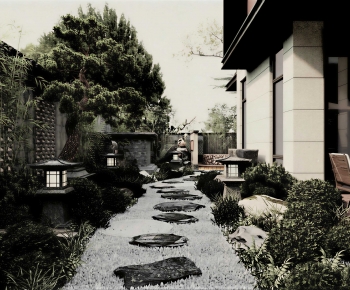 New Chinese Style Courtyard/landscape-ID:532979014