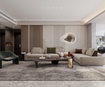 Modern A Living Room-ID:258114103