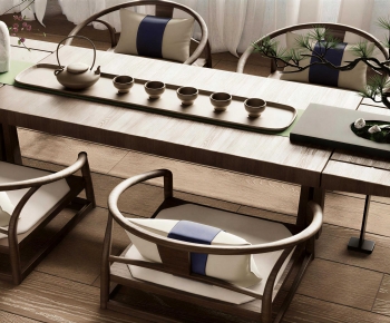 New Chinese Style Tea Tables And Chairs-ID:628567934