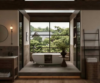 Wabi-sabi Style TOILET-ID:130489115