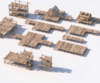 Modern Building Component-ID:814347983