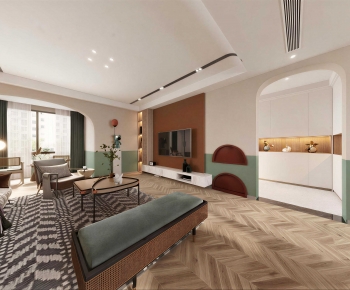 Modern A Living Room-ID:185363053