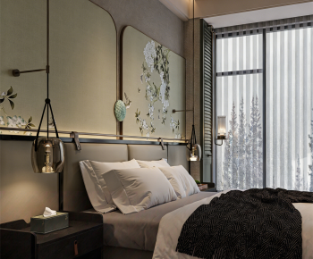 New Chinese Style Bedroom-ID:939377079