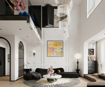 French Style A Living Room-ID:280226957