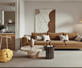 Modern A Living Room-ID:375654941