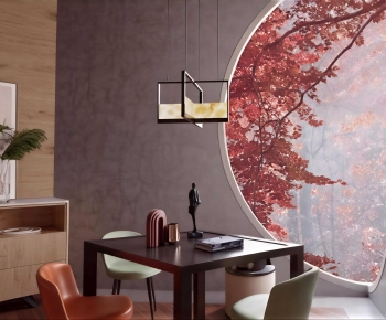 New Chinese Style Dining Room-ID:844456916