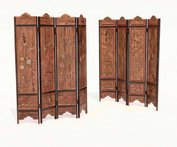 Chinese Style Wooden Screen Partition-ID:643264063