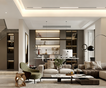 Modern A Living Room-ID:883963115