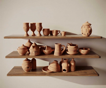 Wabi-sabi Style Clay Pot-ID:791316036