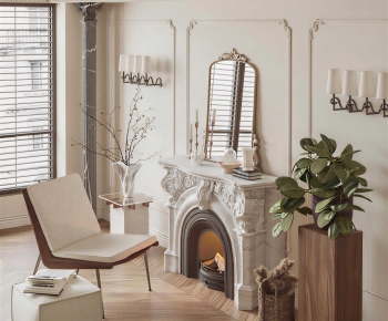 French Style A Living Room-ID:275949956