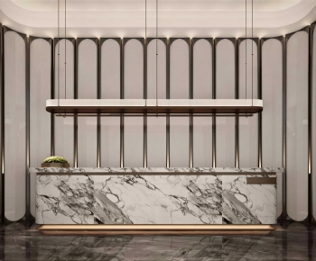 Modern Reception Desk-ID:899900911