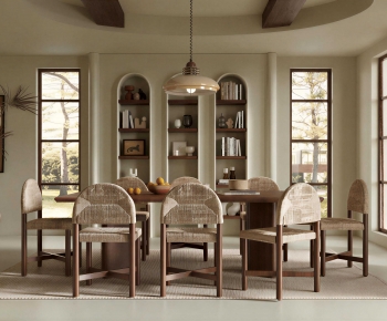 Wabi-sabi Style Dining Room-ID:444374087