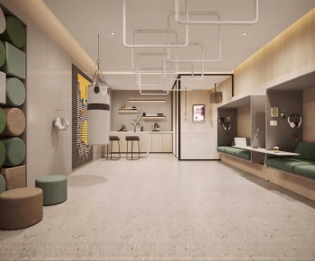 Modern Staff Recreation Room-ID:110914956