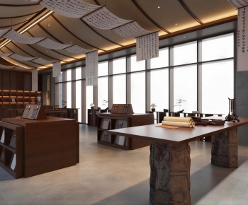 New Chinese Style Exhibition Hall-ID:887268077
