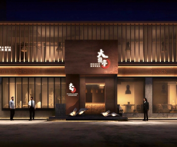 New Chinese Style Facade Element-ID:512916098