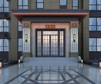New Chinese Style Facade Element-ID:578912978