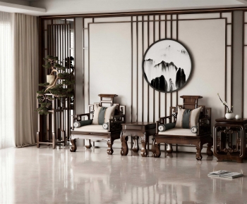 New Chinese Style Lounge Chair-ID:323020948