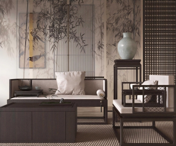 New Chinese Style Sofa Combination-ID:578610979